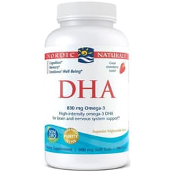 Nordic Naturals  DHA, 830mg , Strawberry, 180 softgels