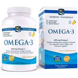 Nordic Naturals Omega-3 690mg Lemon - 180 softgels