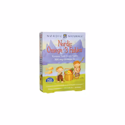 Nordic Naturals Nordic Omega-3 Fishies, 300mg Yummy Tutti Frutti Taste 36 Fishies, 36 Capsules