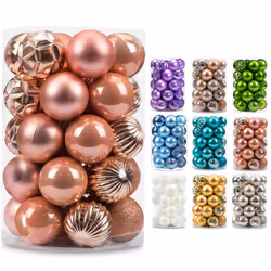 AMS 23660mm 34ct Christmas Ball Large Ornaments Party Decorations Shatterproof Festival Pendant Hangings for Xmas Tree Decor