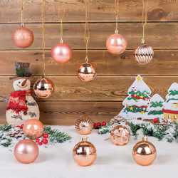 AMS 23660mm 34ct Christmas Ball Large Ornaments Party Decorations Shatterproof Festival Pendant Hangings for Xmas Tree Decor