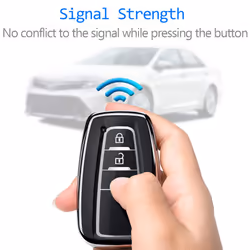 Tukellen for Toyota Key Fob Cover with Keychain Special Soft TPU Key Case Protector Compatible with 2018-2022 RAV4 Camry Avalon Corolla Highlander C-H