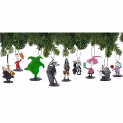 Nightmare Before Plastic Christmas Ornament Set Deluxe Holiday Decorations