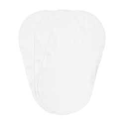 Boppy Changing Pad Liners  Pack of 3  White  Soft Terrycloth with Waterproof Backing Makes Wiggly Diaper Changes Easier and Comfy  For Quicker Cleanup