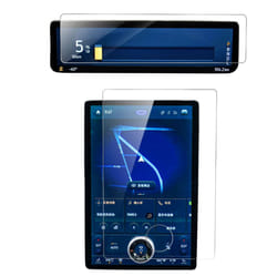 Carwiner 2PCS Screen Protector Compatible with 20212024 Mustang MachE  155 Inch Navigation  102 Inch Dashboard Set  Center