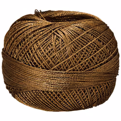 Liz Metallic Size 20 Thread 155 yrds 25 grams Mocha Brown