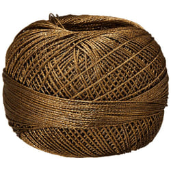 Liz Metallic Size 20 Thread 155 yrds 25 grams  Mocha Brown