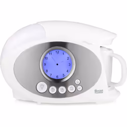 Swan Teasmade - Rapid Water Boiler with Clock and Alarm Featuring Reading light