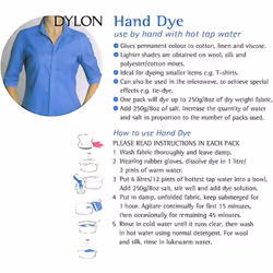Dylon Hand Fabric Tie Dye used Worldwide by Best Designers  Multi-Purpose  Suitable for Small Natural Fabrics  Permanent and Easy to Apply  Color: Pow