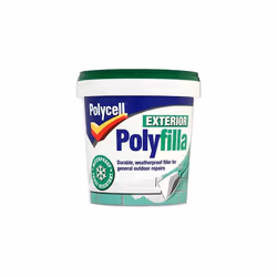 400064 Ready Mixed Tub Multi-Purpose Exterior Polyfilla, 1 kg - Grey