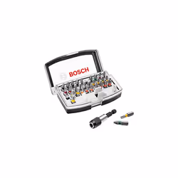 Bosch Professional 32 pcs. Screwdriver Bit Set Extra Hard (PH-, PZ-, Hex-, T-, TH-, S-Bit, Accessories Rotary Drill and Screwdriver)
