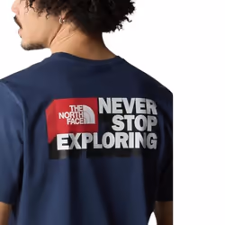 The North Face Men's SS NSE Graphic T-Shirt - Blue, M