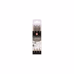 Sakura Poxsdk3 fineliner, pigma micron, 3-pack, black