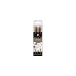 Sakura Poxsdk3 fineliner, pigma micron, 3-pack, black