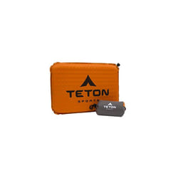 TETON Sports Camping Seat Cushion; Stadium Seat; Office Chair; Car Pad; Inflatable , Orange, 17 x 12 x 1.5-Inch