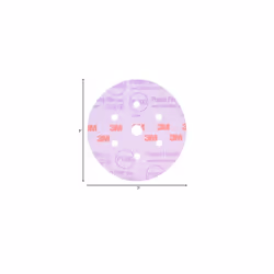 3M 30366-50PK Hookit 3 Purple Finishing Film Disc  (Pack of 50)