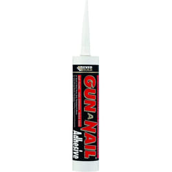 Everbuild Gun A Nail High Strength Building Adhesive, White, 290 ml