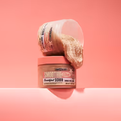 Soap & Glory Smoothie Star Exfoliating Breakfast Body Scrub - Buff & Smooth Body Scrub - Almond & Caramel Scented Body Polish - Brightening Body Scrub