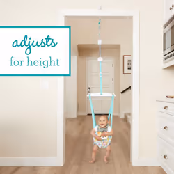 Infantino 2-in-1 Music & Lights Doorway Jumper - Engaging Activity Jumper with Motion-Activated Sounds for Babies  Fox