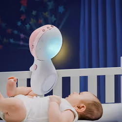 Infantino 3 in 1 Projector Musical Mobile - Convertible mobile, table and cot light and projector, with wake up mode to simulate daylight, complete