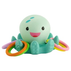 - Light Up Ring Catcher - Octopus Bath Toy - Enhancing Motor Skills in Babies & Toddlers - Night Light Kids - Illuminates for Engaging Play - 5