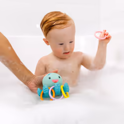 - Light Up Ring Catcher - Octopus Bath Toy - Enhancing Motor Skills in Babies & Toddlers - Night Light Kids - Illuminates for Engaging Play - 5 - Additional view 8