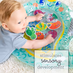 - Jumbo Pat & Play Water Mat - Enhances Tummy Time and Motor Skills - Baby Play Mat - Sea-Themed Mess-Free Water Play for Babies - Multicolor - 3