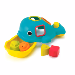 Ocean Fun Bathtime Playset - Including Orca The Shape-Sorting Whale, Shoot 'n Scoop Ocean pals and 8 Colourful Stacking Cups, BPA Free