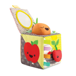 Infantino Peek & Seek Sensory Discovery Cube  Selfie Mirror  Early Fine Motor Skills Development  for Infants & Toddlers 3M+