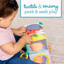 Infantino Peek & Seek Sensory Discovery Cube  Selfie Mirror  Early Fine Motor Skills Development  for Infants & Toddlers 3M+