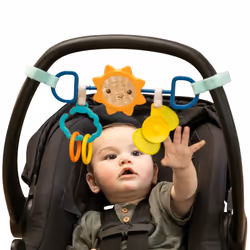 Infantino Sensory Travel Bar - Engaging Activities for Car Seats & Strollers  Promotes Sensory Development  Easy to Install & ...