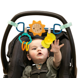 Infantino Sensory Travel Bar - Engaging Activities for Car Seats & Strollers  Promotes Sensory Development  Easy to Install & Durable