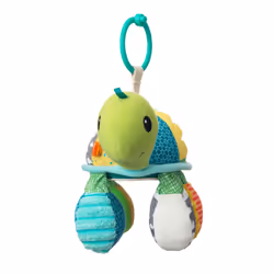 - Go Gaga Turtle Activity Miror - for Tummy Time - Baby Gift - clip on Pram and Pushchair - Newborn Baby - Sensory Toys for Babies - Peek-a-Boo Play