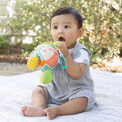 - Go Gaga Turtle Activity Miror - for Tummy Time - Baby Gift - clip on Pram and Pushchair - Newborn Baby - Sensory Toys for Babies - Peek-a-Boo Play