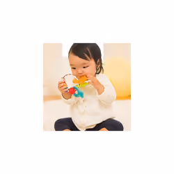Infantino Cool & Chew Teether Keys, Three Sensory Stimulating Baby Teether Toys, 0M+, Multicolor