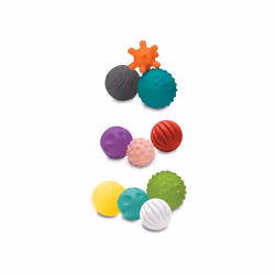 Infantino Set de jeu Go Gaga Textured Multi Ball Set - 10 pièces