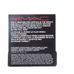 MAc Little Lipstick color Ruby Woo, Red, Mini (MAcS7P004)