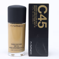 Mac Studio Fix Fluid Foundation Spf 15 1oz/30ml New With Box - C45
