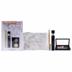 MAC Snowtrance Eye Kit for Women - 4 Pc 0.1oz Eye Shadow Duo 0.41oz M-A-C Stack Mascara - Black 0.01oz M-A-C Colour Excess ...