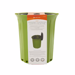 Full Circle FC15304-GS Odor-Free Kitchen Compost Bin  Breeze  Green Slate