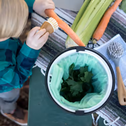 Full Circle FC15304-GS Odor-Free Kitchen Compost Bin  Breeze  Green Slate
