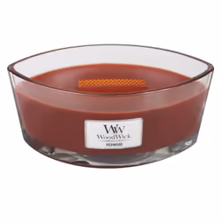 WoodWick Ellipse Scented Candle  Redwood  16oz | Up to 50 Hours Burn Time