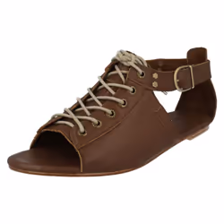 Ladies CAT Peep Toe Sandals Meghan - UK 3, Brown