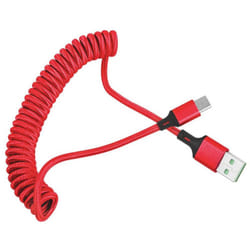 5a Usb C Cable Fast Charge Spring For Iphone - For micro, Red
