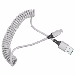 5a Usb C Cable Fast Charge Spring For Iphone - For ios, Silver
