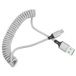 5a Usb C Cable Fast Charge Spring For Iphone - For ios, Silver