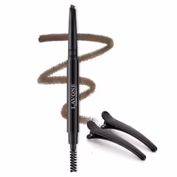 LAVONE Eyebrow Pencil - Makeup Waterproof Brow Pencil with Triangular Tip Dual-Sided Brow Brush Precise Fine Tip Fills Br ...