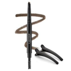 LAVONE Eyebrow Pencil - Makeup Waterproof Brow Pencil with Triangular Tip  Dual-Sided Brow Brush  Precise  Fine Tip  Fills Brows Creates Natural Looki