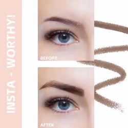 LAVONE Eyebrow Pencil - Makeup Waterproof Brow Pencil with Triangular Tip  Dual-Sided Brow Brush  Precise  Fine Tip  Fills Brows Creates Natural Looki