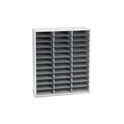 Fellowes 25061 literature rack 36 shelves Grey, White